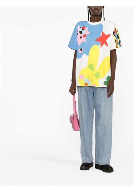 Multicolored graphic-print T-shirt - men KENZO | FD52TS0464SY02