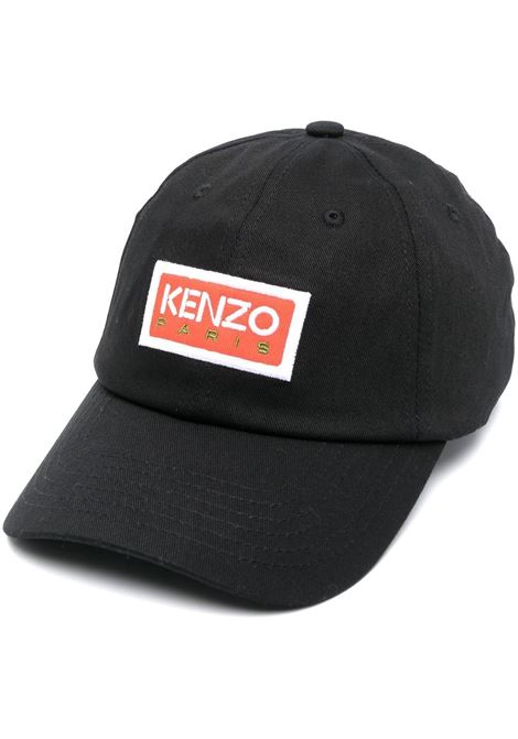 Black logo embroidery cap -  unisex KENZO | FD55AC711F3299J