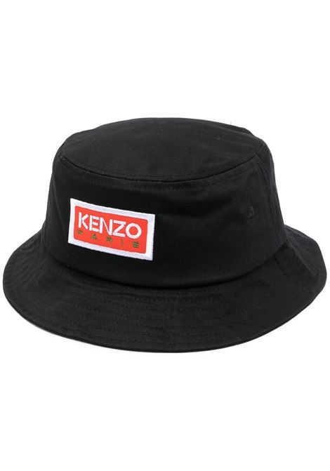 Black embroidered-logo bucket hat - unisex KENZO | FD55AC714F3299J