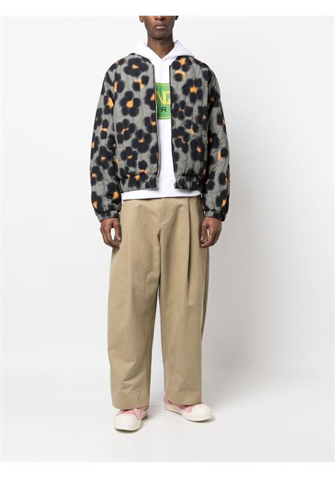 Multicolored graphic-print bomber jacket -men  KENZO | FD55BL1329ND99J