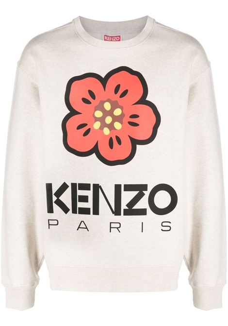 White Poppy sweatshirt - men KENZO | FD55SW4454ME93