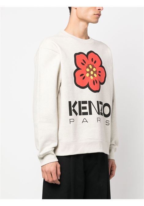 White Poppy sweatshirt - men KENZO | FD55SW4454ME93