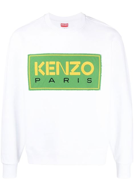 White logo-print  sweatshirt - men KENZO | FD55SW4474ME01
