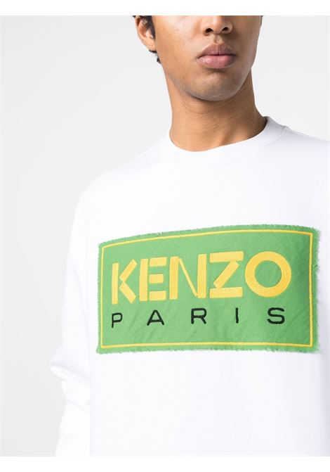 White logo-print  sweatshirt - men KENZO | FD55SW4474ME01