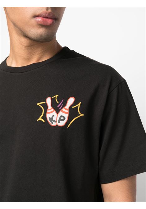 Black Bowling-print T-shirt - men KENZO | FD55TS4534SG99J