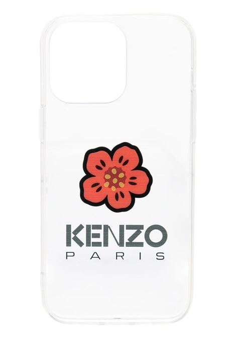 Black and red Boke Flower iPhone 14 Pro Max case - unisex KENZO | FD5CO14PMRBF27