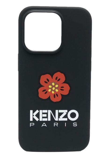Black Boke Flower iPhone 14 Pro case - unisex KENZO | FD5COI14PSPC99