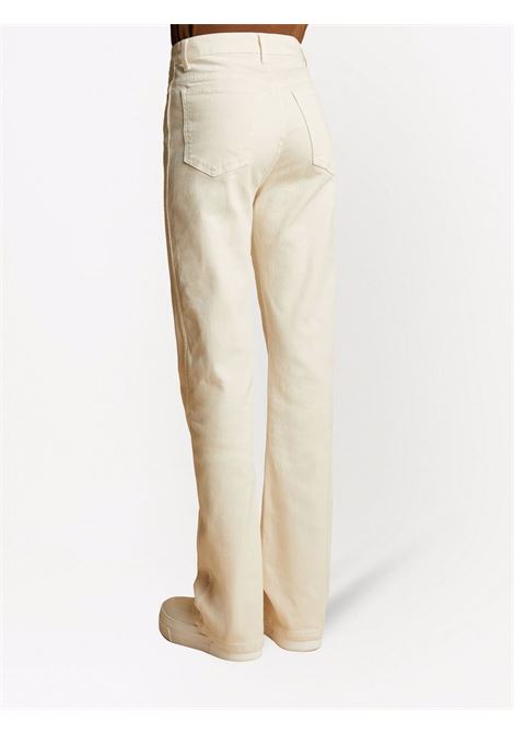 Jeans a vita alta color crema - donna KHAITE | 1032008