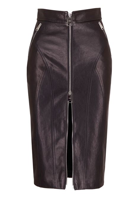 Black zip-up midi skirt - women  KHAITE | 4096729200