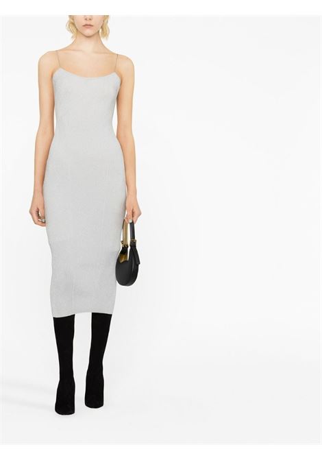 Grey Pilar metallic midi dress - women KHAITE | 8825414185