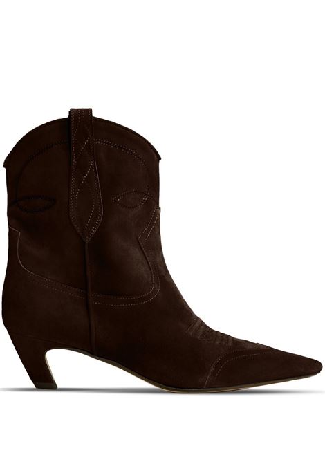 Camel brown Dallas 45mm ankle boots - women KHAITE | F1010726899