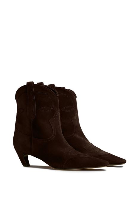 Camel brown Dallas 45mm ankle boots - women KHAITE | F1010726899