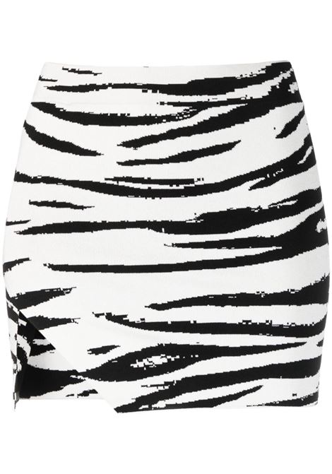 Minigonna zebrata in bianco e nero - donna LANEUS | GND1433VARU