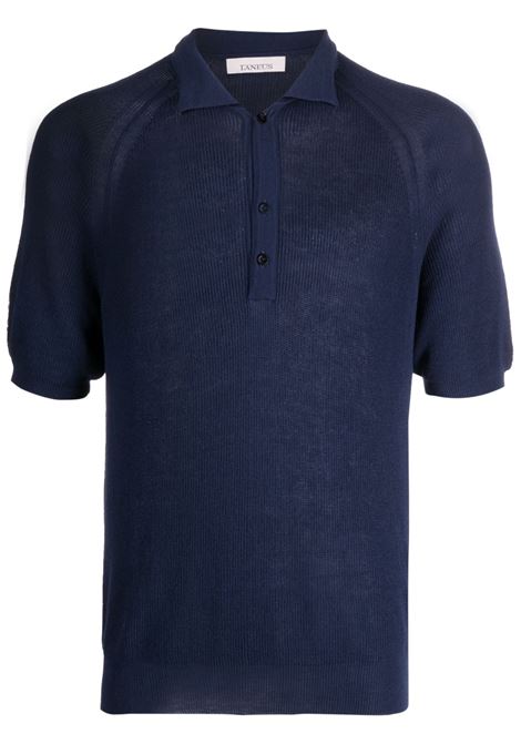 Polo in maglia in blu - uomo LANEUS | PLU1400BL