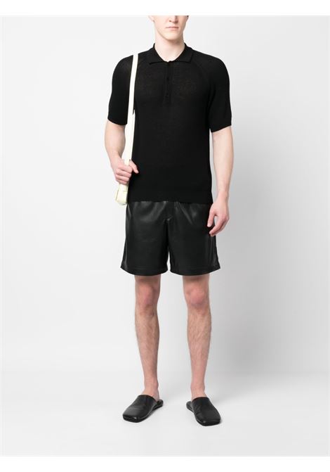 Polo in maglia in nero - uomo LANEUS | PLU1400NR