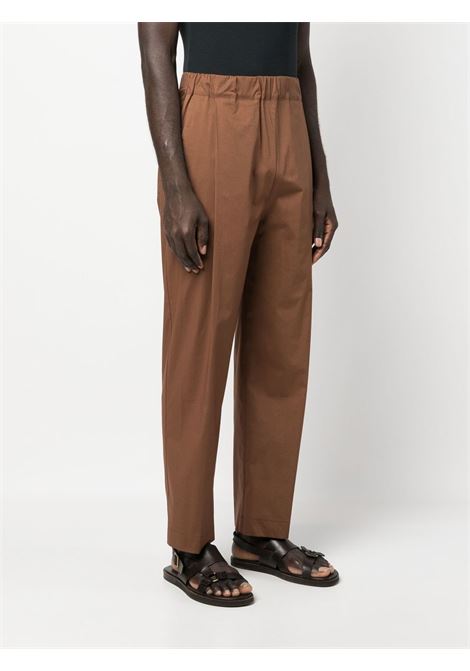 Pantaloni affusolati in marrone - uomo LANEUS | PNU66CCCLT