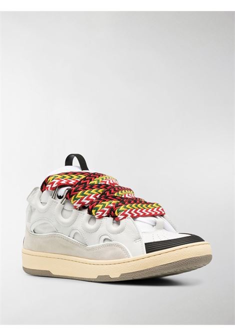 White Curb lace-up sneakers - men LANVIN | FMSKRK11DRA200