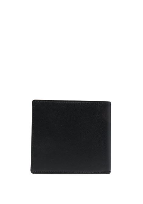 Portafoglio bi-fold con logo goffrato in nero - uomo LANVIN | LMSLSW01PIEN10