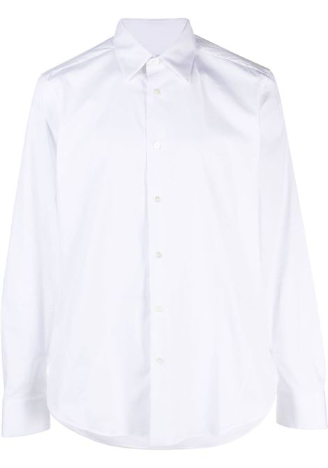 White long-sleeve slim-cut shirt - men LANVIN | RMSI0002559101