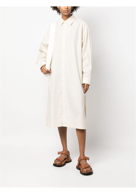 White long-sleeve cotton shirt dress - women LEMAIRE | DR1020LF588YE507