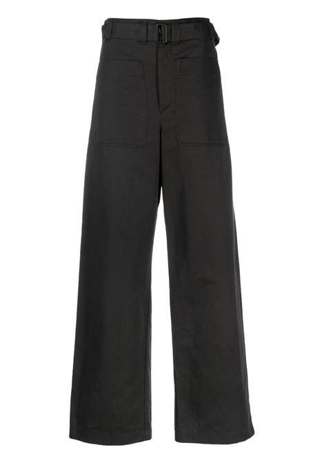 Pantaloni a gamba ampia in grigio - donna LEMAIRE | PA1001LF1032BK998