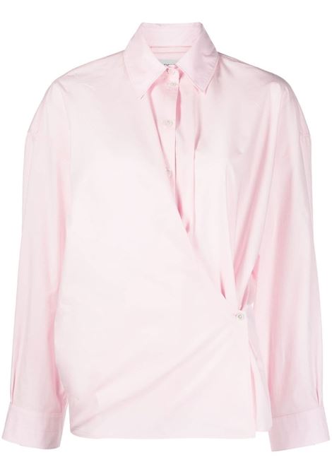 Light pink wrap-design shirt - women  LEMAIRE | SH1032LF588RE341