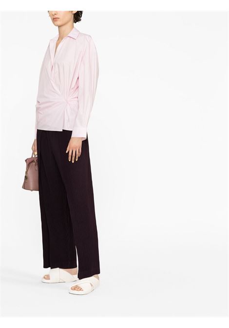 Light pink wrap-design shirt - women  LEMAIRE | SH1032LF588RE341