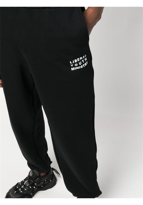 Pantaloni sportivi con logo in nero - unisex LIBERAL YOUTH MINISTRY | LYM03P0081