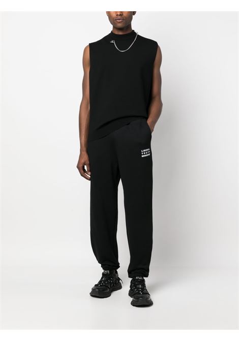 Black logo-print track trousers - unisex LIBERAL YOUTH MINISTRY | LYM03P0081