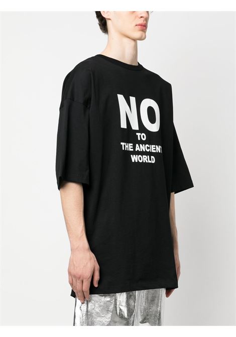 Black slogan-print T-shirt - unisex LIBERAL YOUTH MINISTRY | LYM03T0051