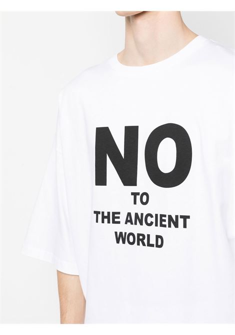 White slogan-print T-shirt - unisex LIBERAL YOUTH MINISTRY | LYM03T0053