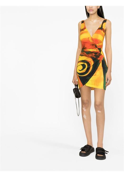 Multicolour Sea Breeze V-neck mini dress -women LOUISA BALLOU | 1141052001