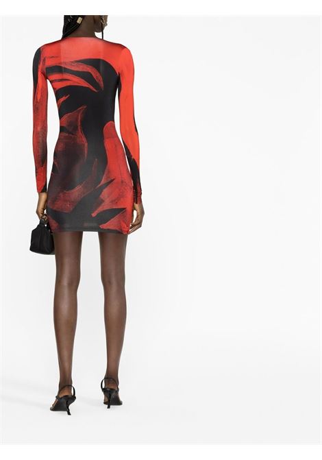 Red Helios abstract-print minidress -women LOUISA BALLOU | 1141071002