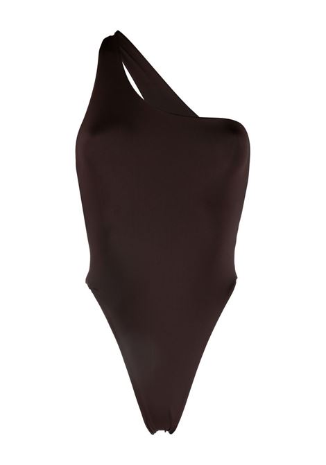 Costume asimmetrico cut-out in marrone - donna LOUISA BALLOU | 1171040006