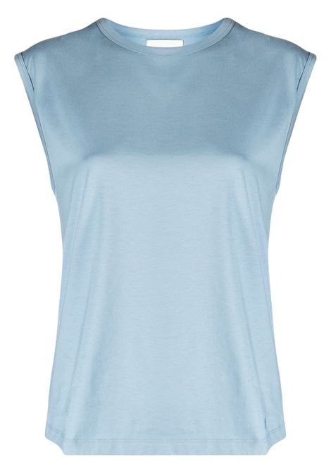 Sleeveless t-shirt in blue - women LOULOU STUDIO | BRANISKY