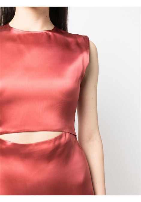 Abito aderente con cut-out in rosso - donna LOULOU STUDIO | COPANCHRRY