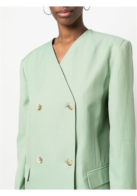 Green double-breasted blazer - women LOULOU STUDIO | JALCAGRN