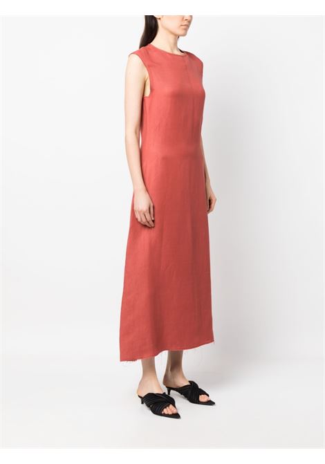 Red sleeveless midi dress - women LOULOU STUDIO | SONORACHRRY