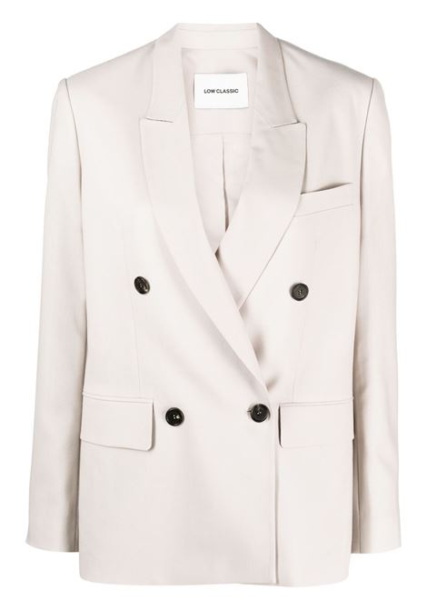 Beige double-breasted blazer - women LOW CLASSIC | LOW23SCBZ050LB