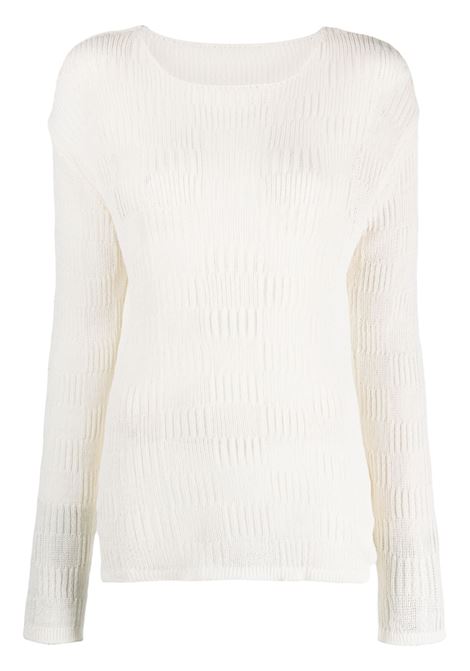 Long sleeve jumper in white - women LOW CLASSIC | LOW23SMKN040WH