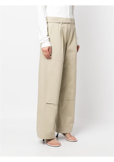 Straight leg trousers in beige - women LOW CLASSIC | LOW23SMPT010KH