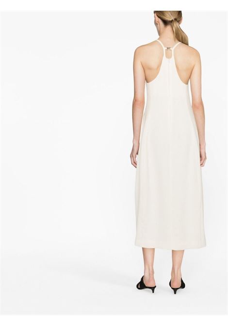 White round-neck midi dress - women LOW CLASSIC | LOW23UCDR050IV