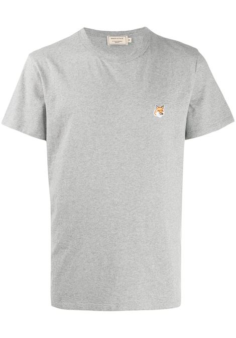T-shirt con applicazione in grigio - uomo MAISON KITSUNÉ | AM00103KJ0008H150