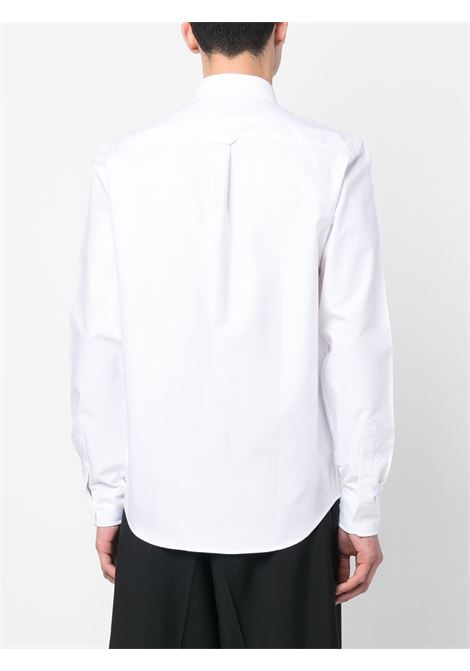 Camicia con applicazione in bianco - uomo MAISON KITSUNÉ | KM00488WC2010P100