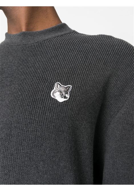 Grey Fox motif relaxed jumper - men MAISON KITSUNÉ | KM00506KT1077P150