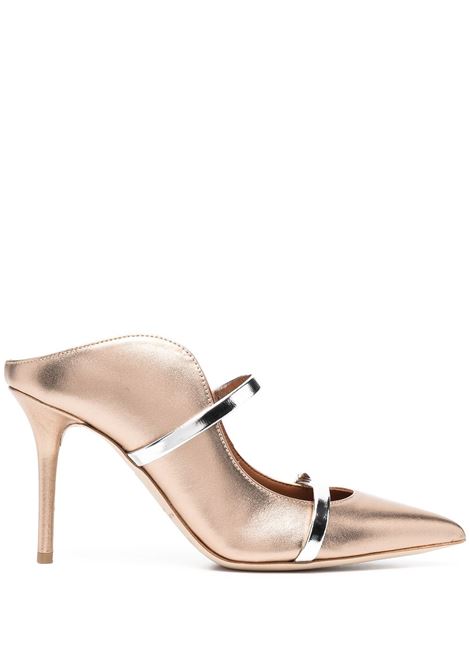Mules Maureen 85mm in oro e argento - donna MALONE SOULIERS | MAUREEN8536GLD