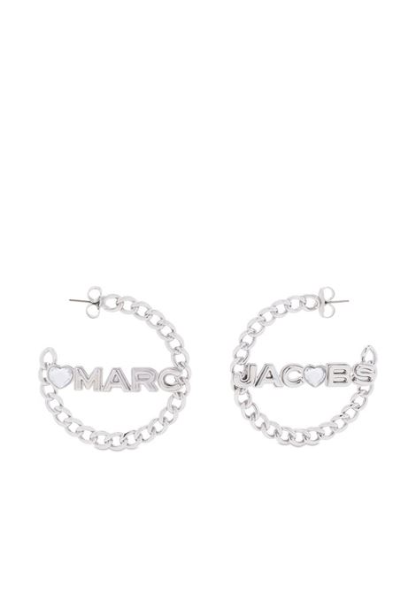 Orecchini con logo in argento - donna MARC JACOBS | J207MT4RE22980