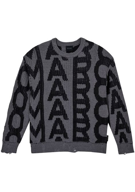 Black and grey monogram-pattern jumper - women MARC JACOBS | N608W10RE22084