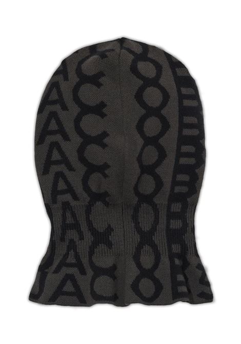 Black and grey monogram-pattern balaclava - women MARC JACOBS | N902W01SP22084