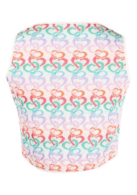 Multicolour intarsia-knit cropped top - women MARCO RAMBALDI | KN127TOP999